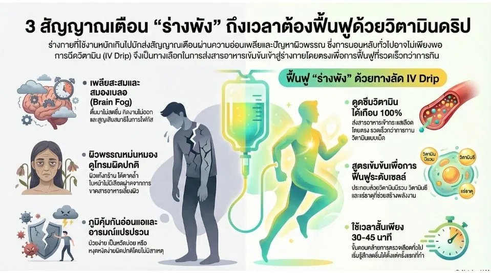 ฉีดวิตามิน แก้ อ่อนเพลีย