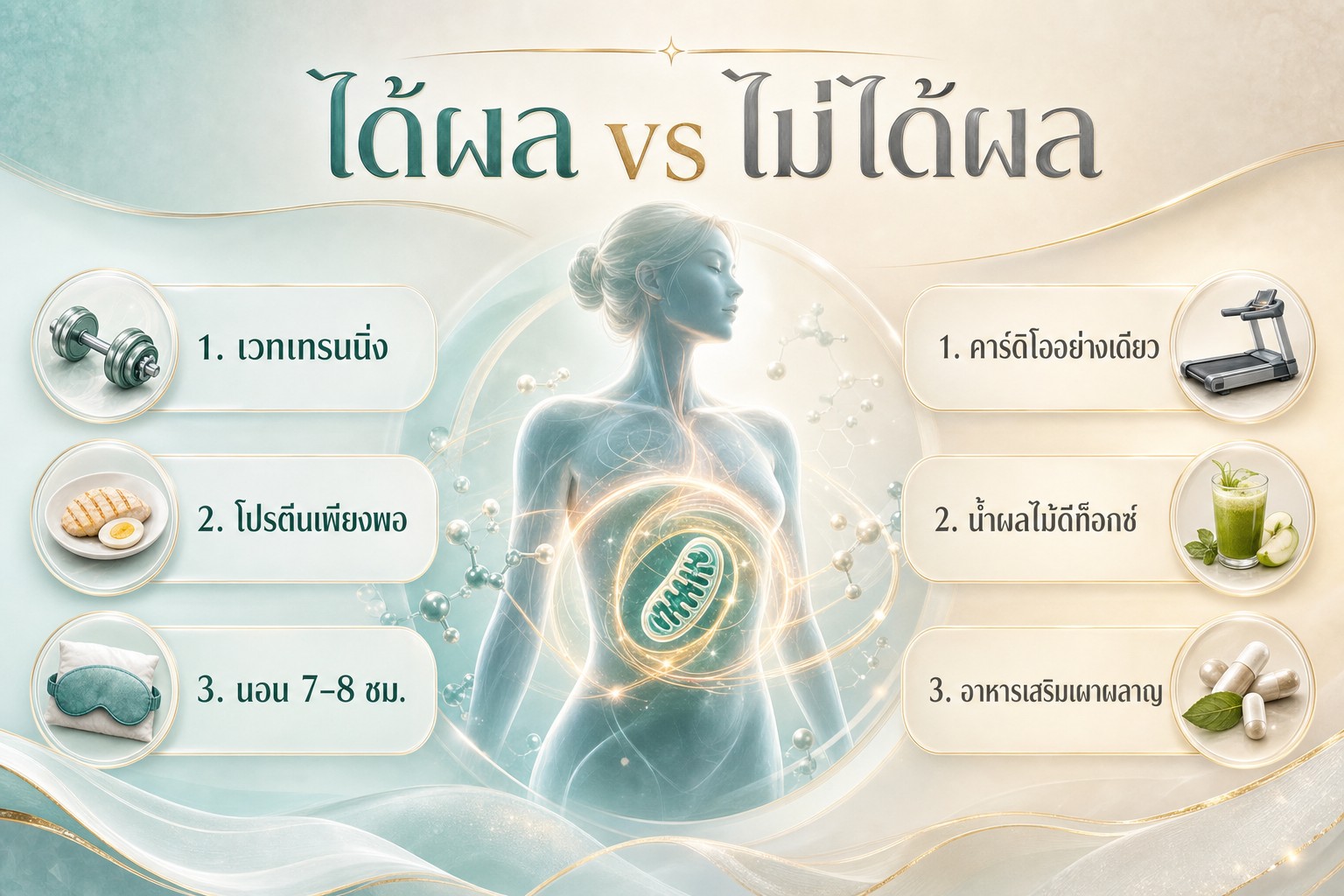 ได้ผล vs ไม่ได้ผล