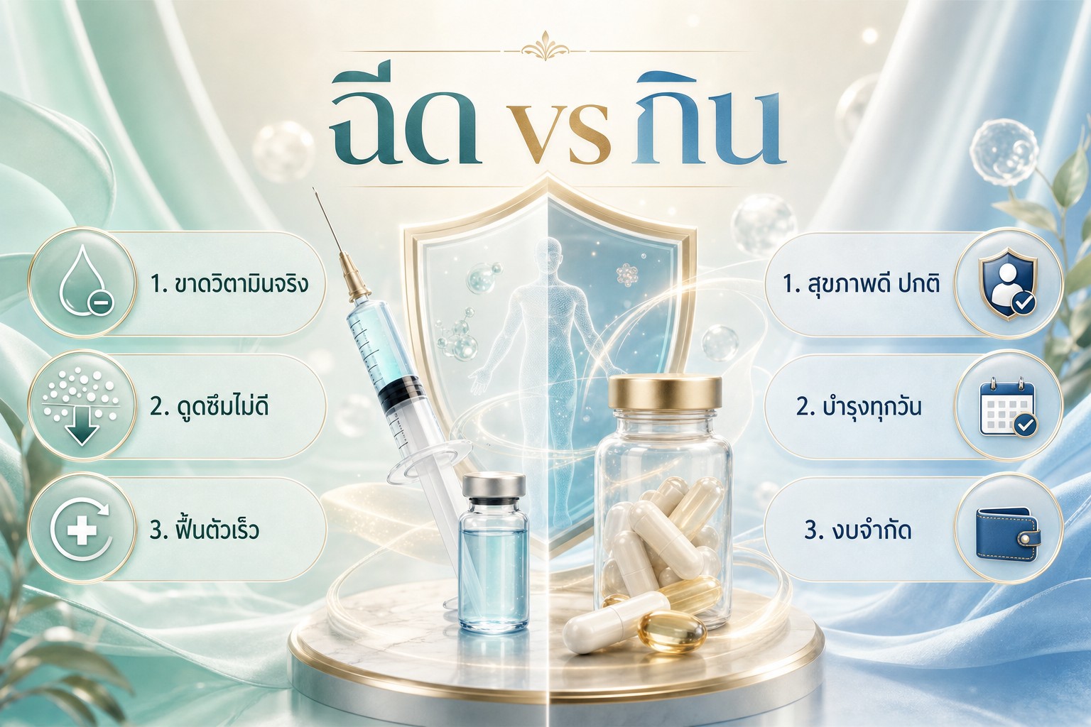 ฉีด vs กิน
